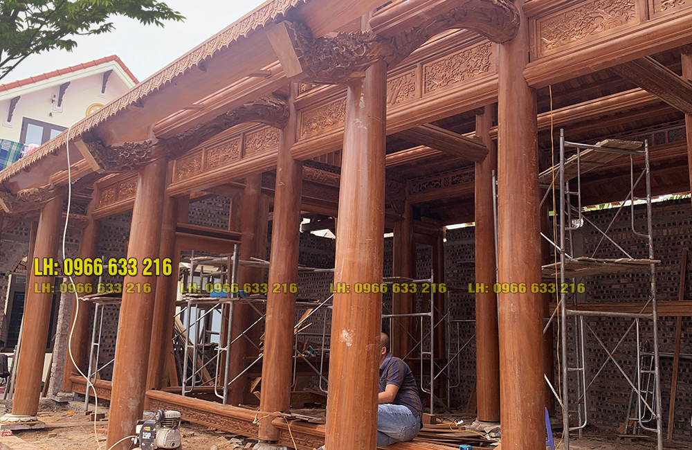 NHÀ GỖ LIM 5 GIAN - TẠI GIA LỘC HẢI DƯƠNG